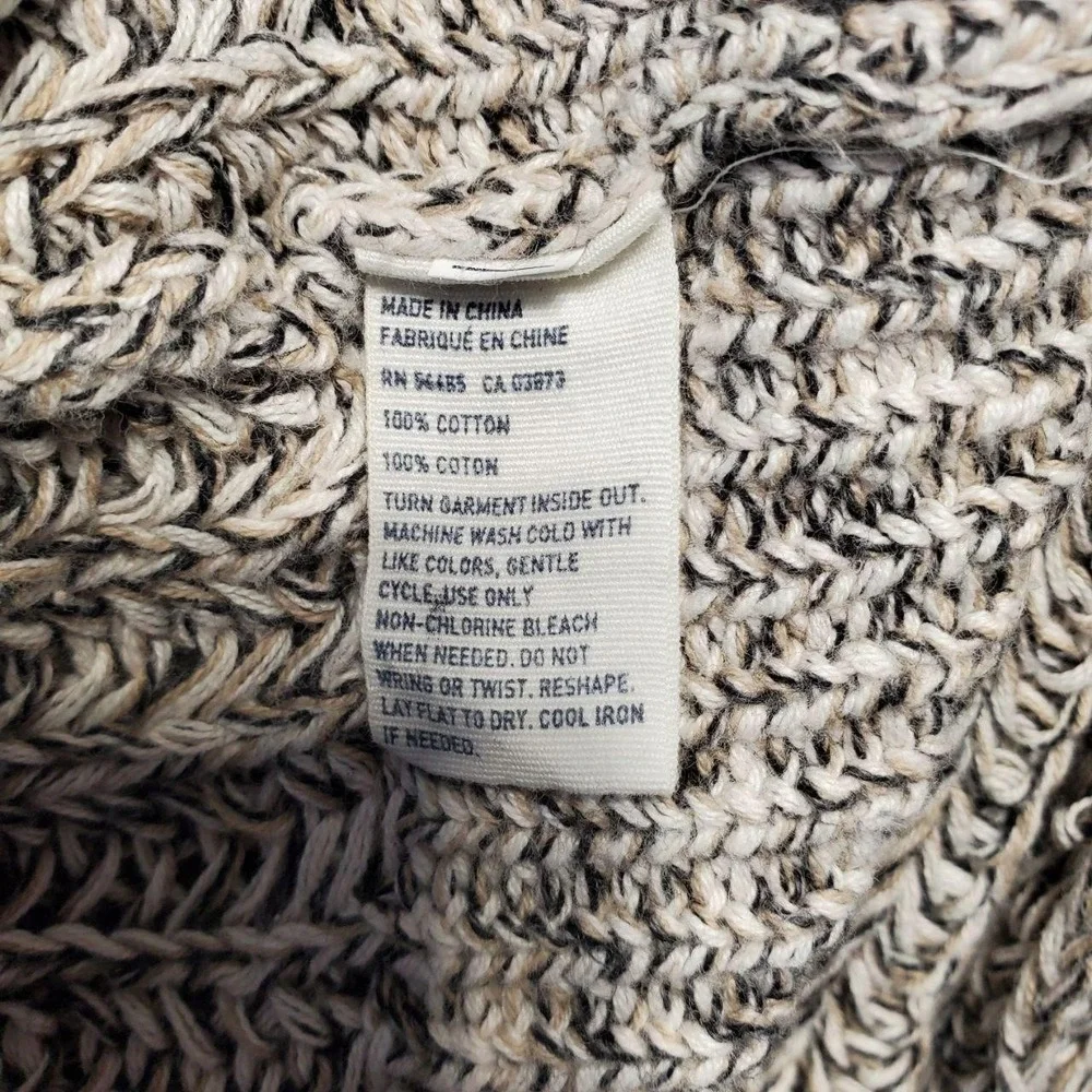 American Eagle Outfitters Cardigan Sweater Womens Small Beige Marled Knit Button